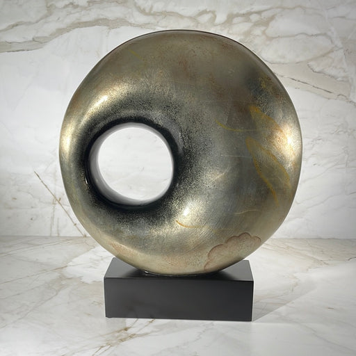 circle modern sculpture 