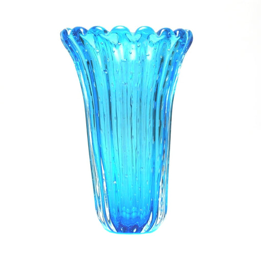 Murano Glass Dynasty Decorative Vase-Aqua