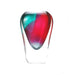 Murano Glass Veneto Vase-Aqua-Ruby