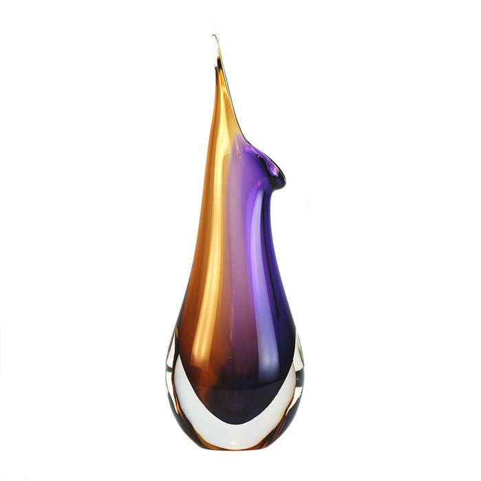 Murano Glass Tivoli Vase-Topaz-Amethyst