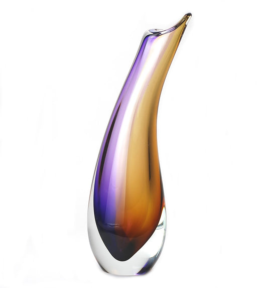 Murano Glass Sardinia Vase-Topaz-Amethyst