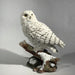 owl statue- snow owl