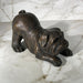 bronze bulldog puppy statue 