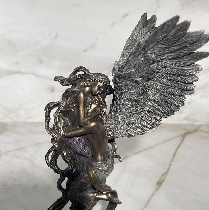 Impossible Love- Mermaid and Angel Statue