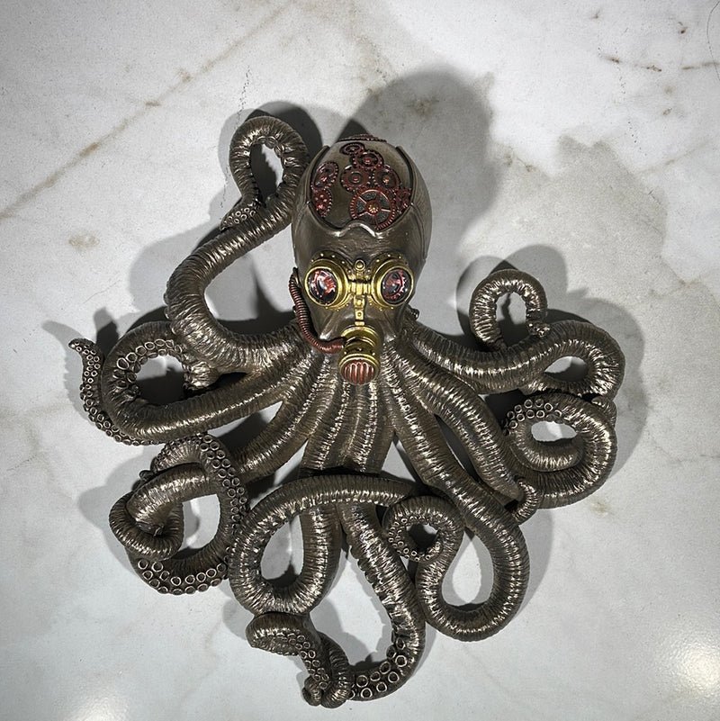 steampunk octopus wall art
