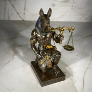 God Anubis Holding Scales Egyptian Statue