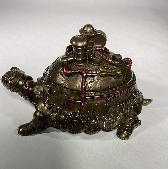 steampunk sculpture turtle