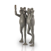 Frogs Taking Selfies Garden Statue
