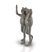 Frogs Taking Pictures Garden Statue