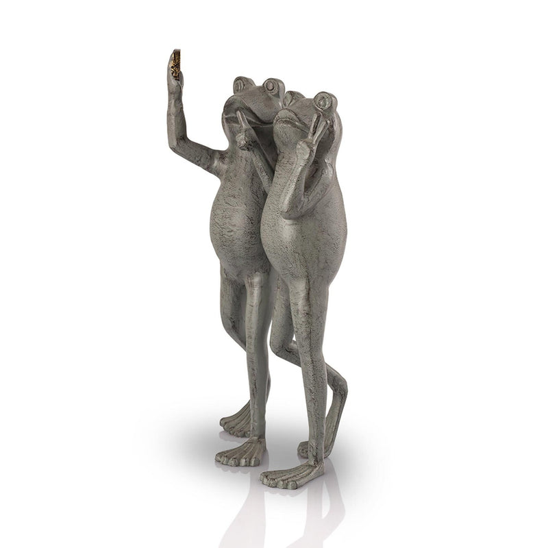 Frogs Taking Pictures Garden Statue