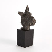 Scottish Terrier Dog Bust Statue