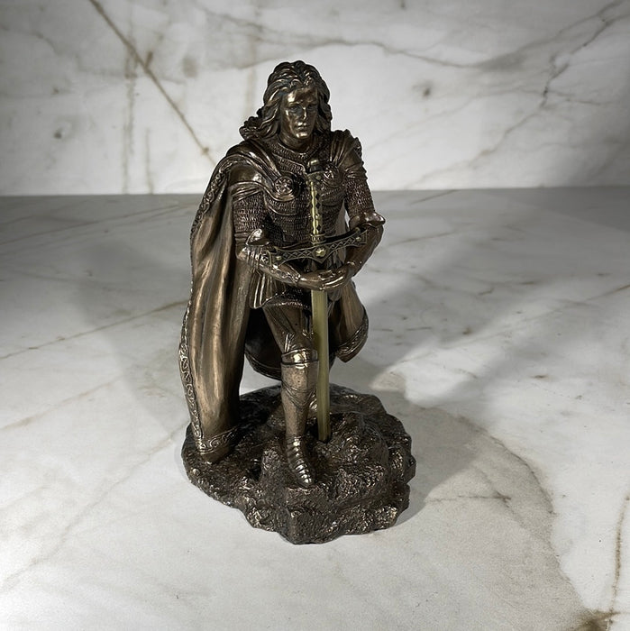 sword in stone king author letter opener statue