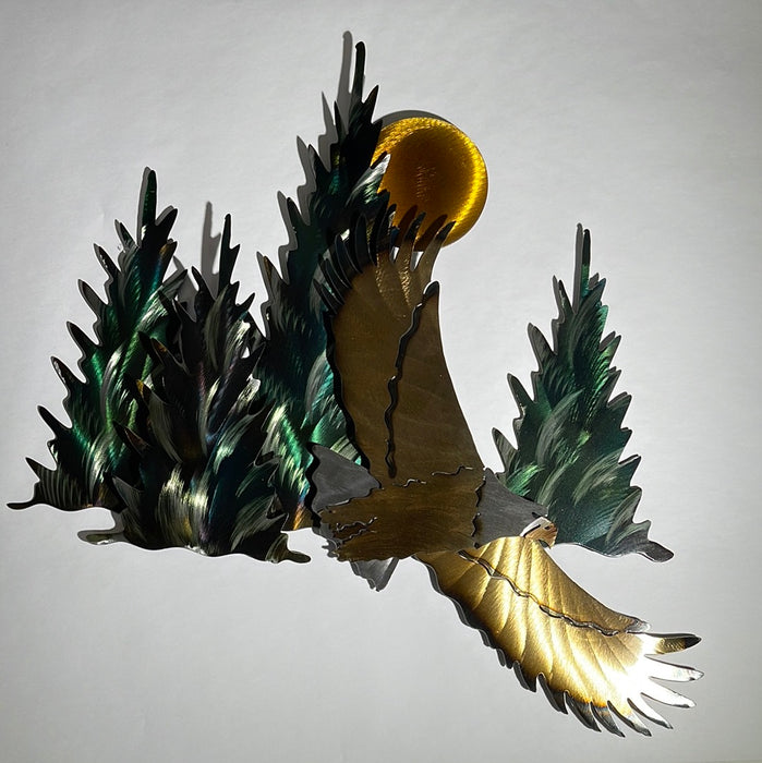 Eagle Sunrise Metal Wall Sculpture