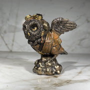 Steampunk Ace Aviator Owl Statue