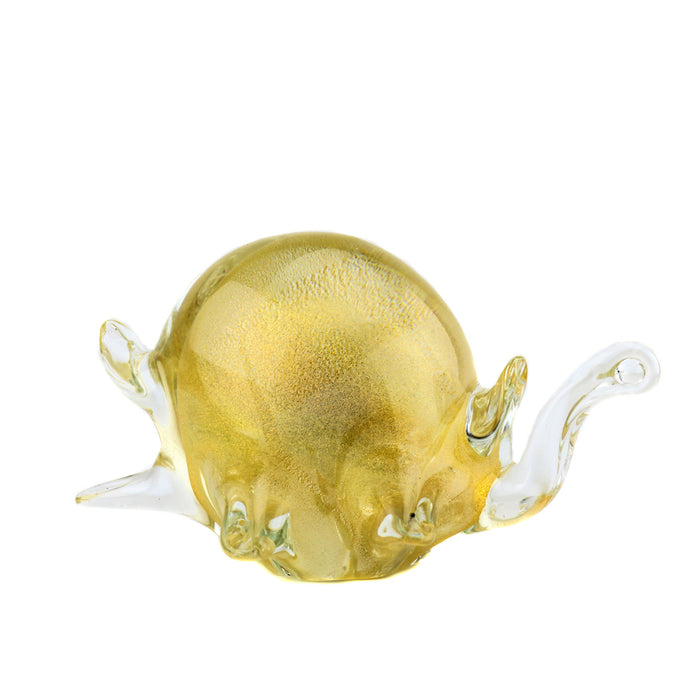 Murano Glass Turtle Figurine-Gold
