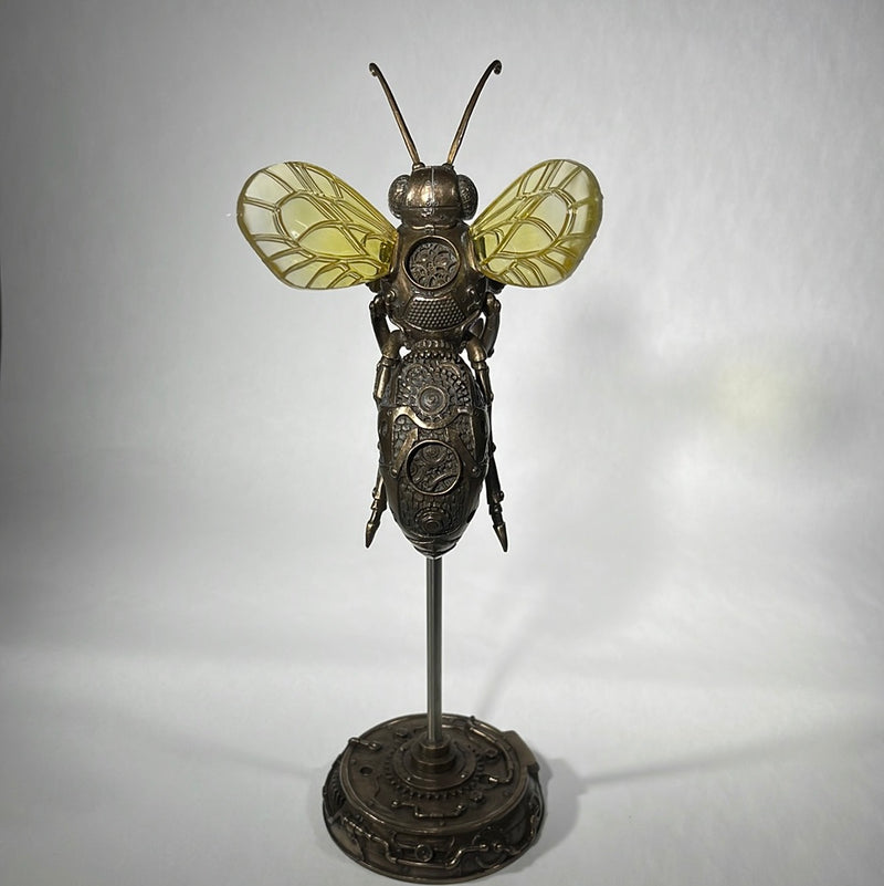 Steampunk Hornet on Stand Statue For Sale