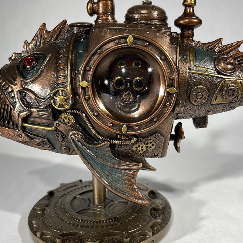steampunk statue submarine