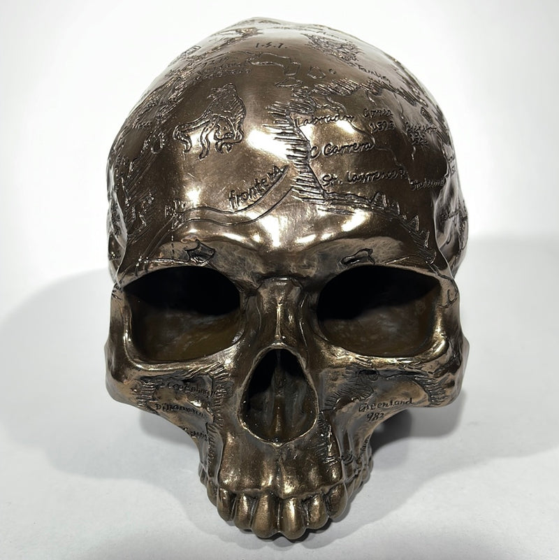 human skull statue 