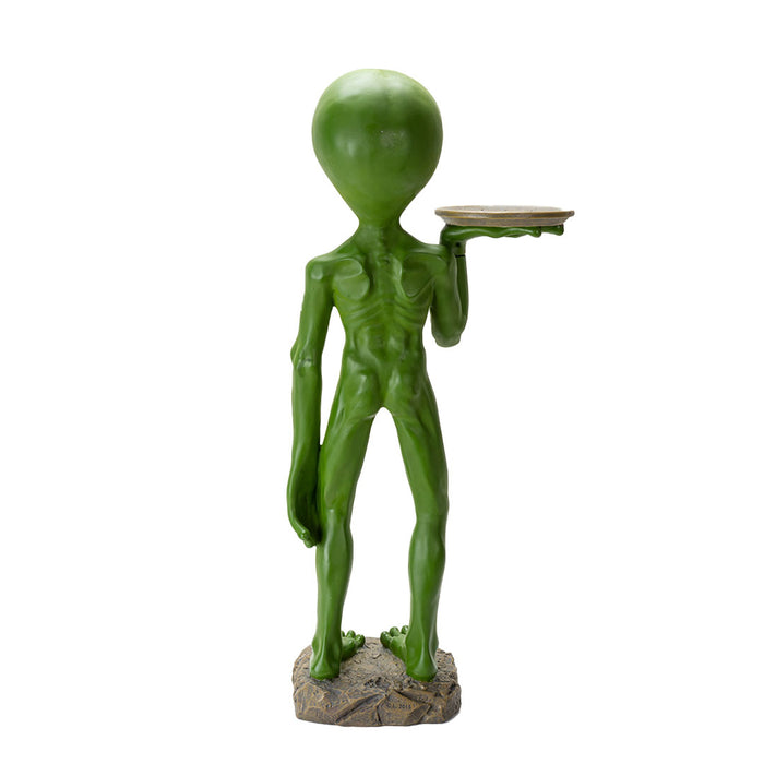 Alien with Serving Tray Statue