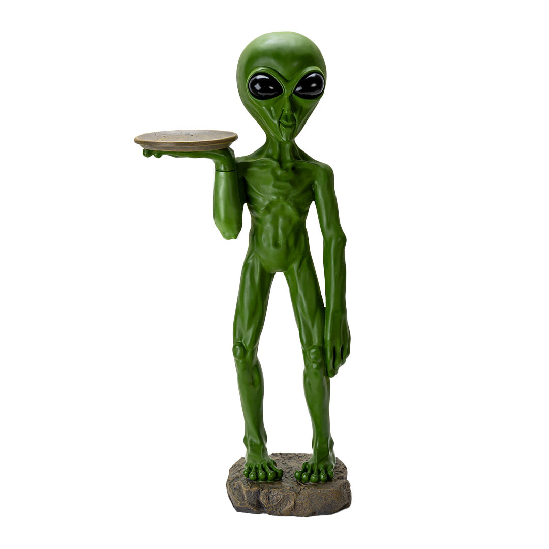 Alien with Serving Tray Statue — AllSculptures