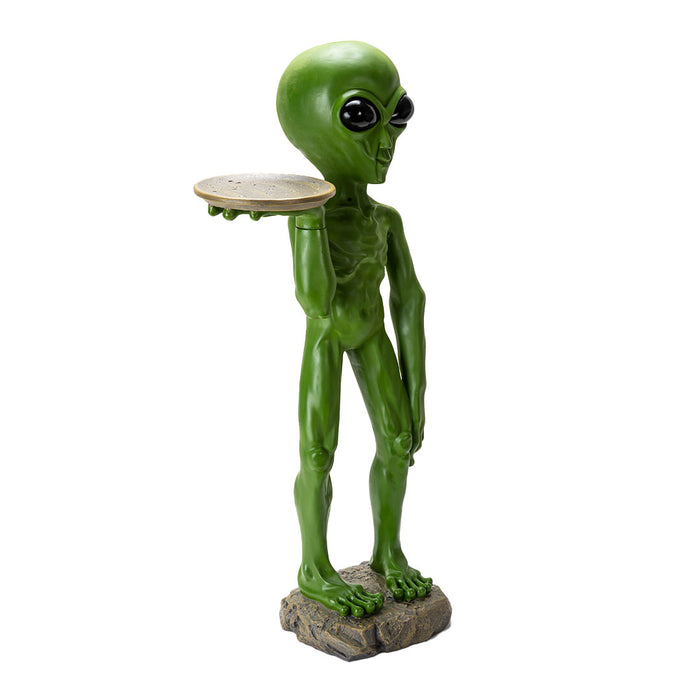 Alien with Serving Tray Statue