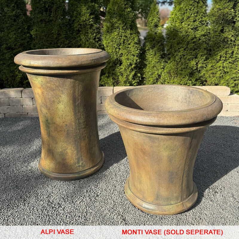 Alpi Vase Planter- Cast Stone