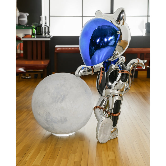 Astronaut Cat Floor Sculpture