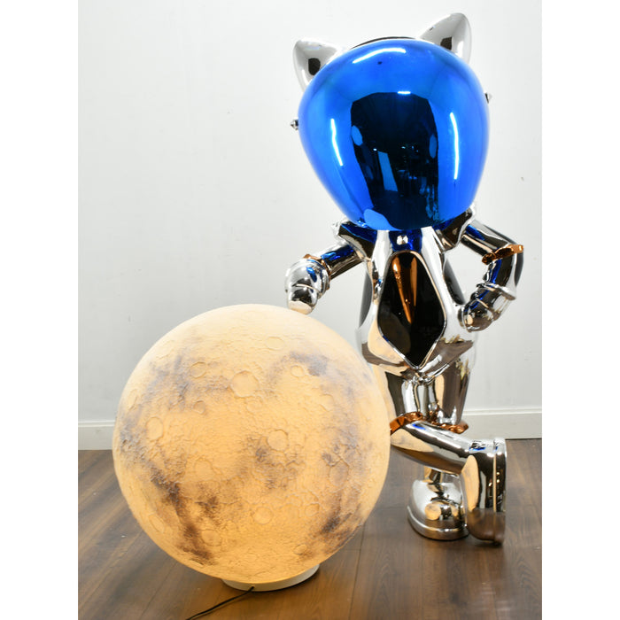 Astronaut Cat Floor Sculpture