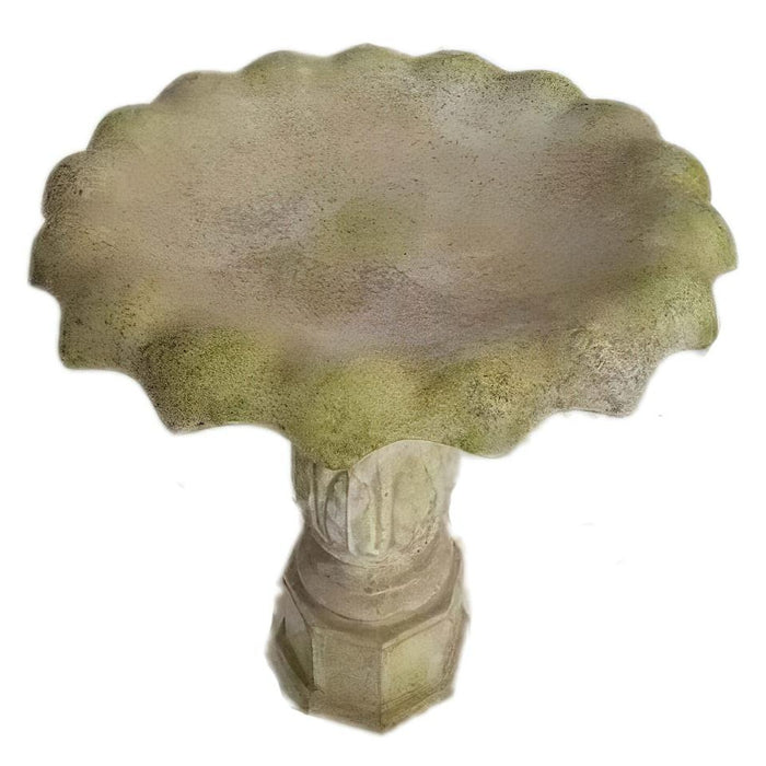 Flower Outdoor Bird Bath