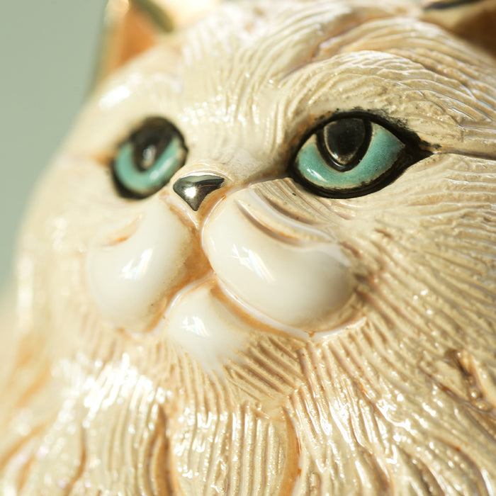 Angora Cat Figurine-Ceramic