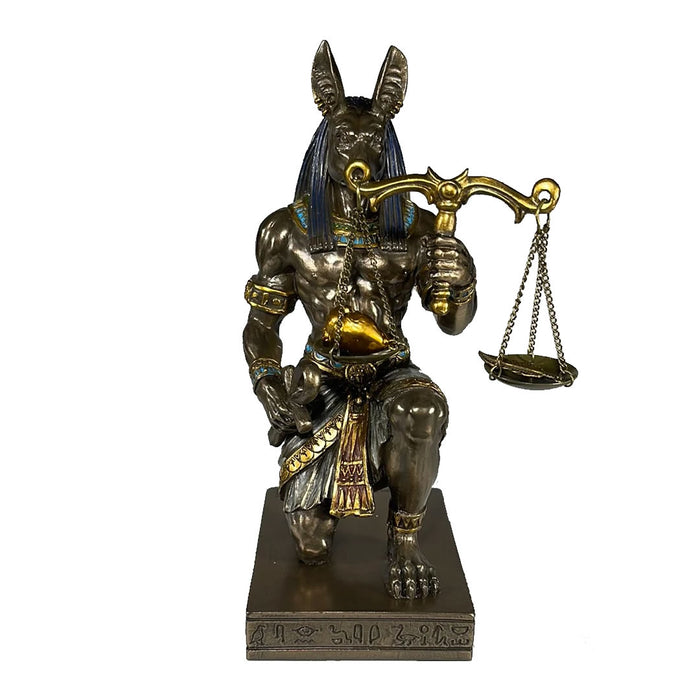Anubis Holding Scales Egyptian Statue