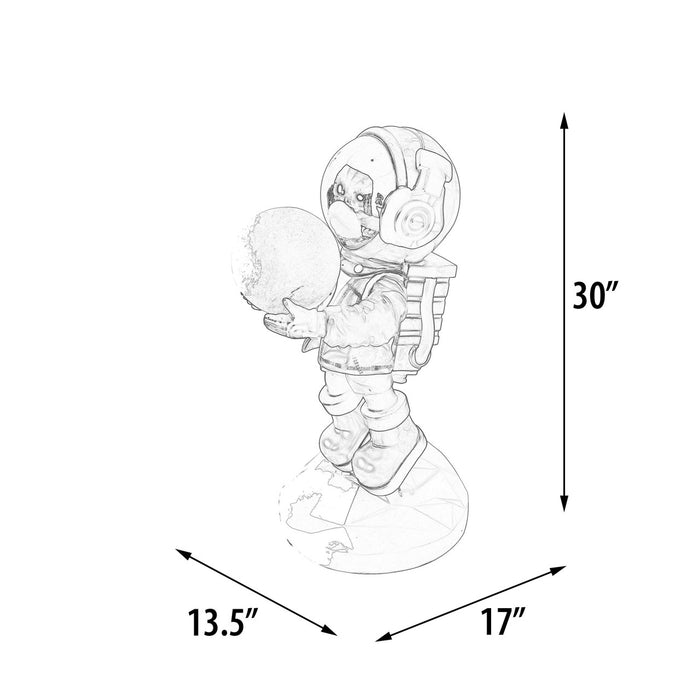 Astronaut Space Man Lamp Statue