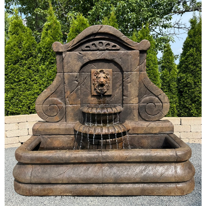 Avignon Lion Fountain- Cast Stone