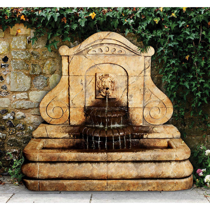Avignon Lion Fountain- Cast Stone