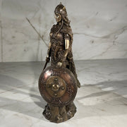 viking warriors female statue 