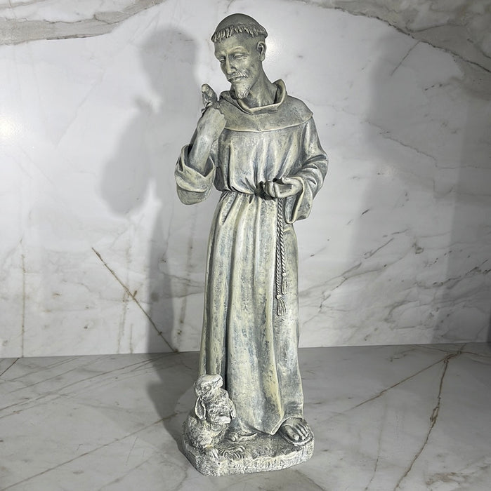 Saint Frances with Bunny Garden Statue