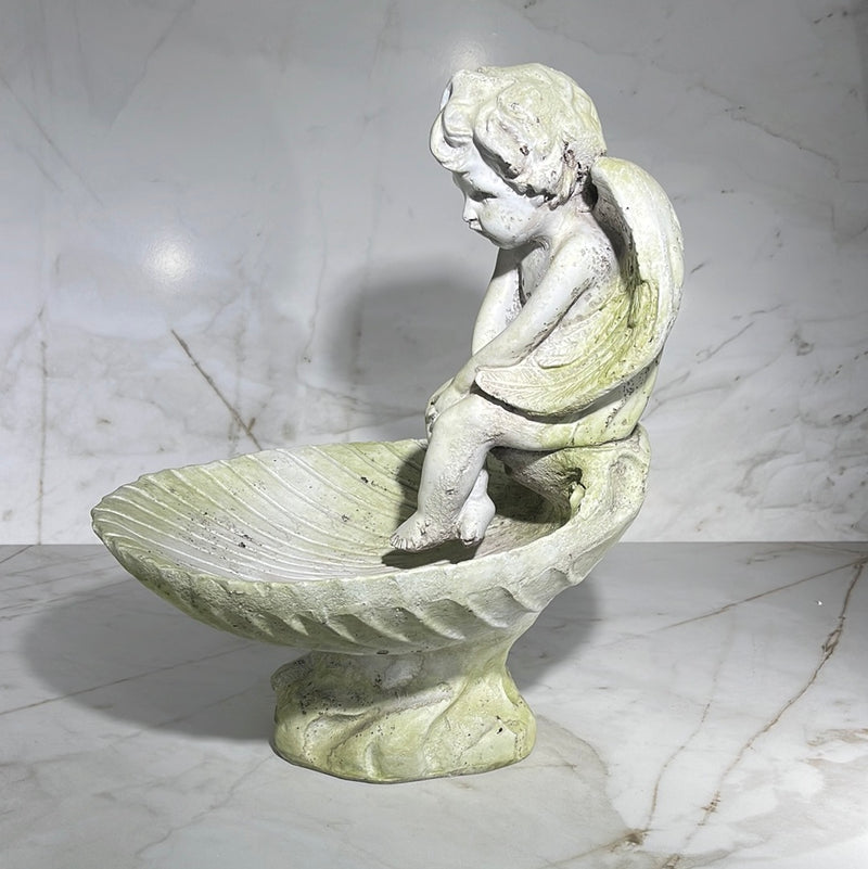 small Angel birdbath 