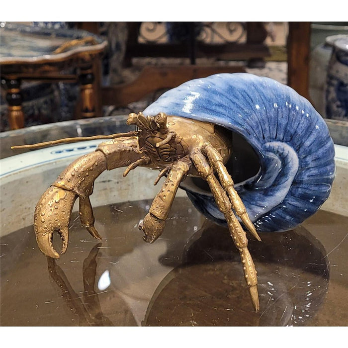 Hermit Crab Sculpture-Porcelain & Bronze
