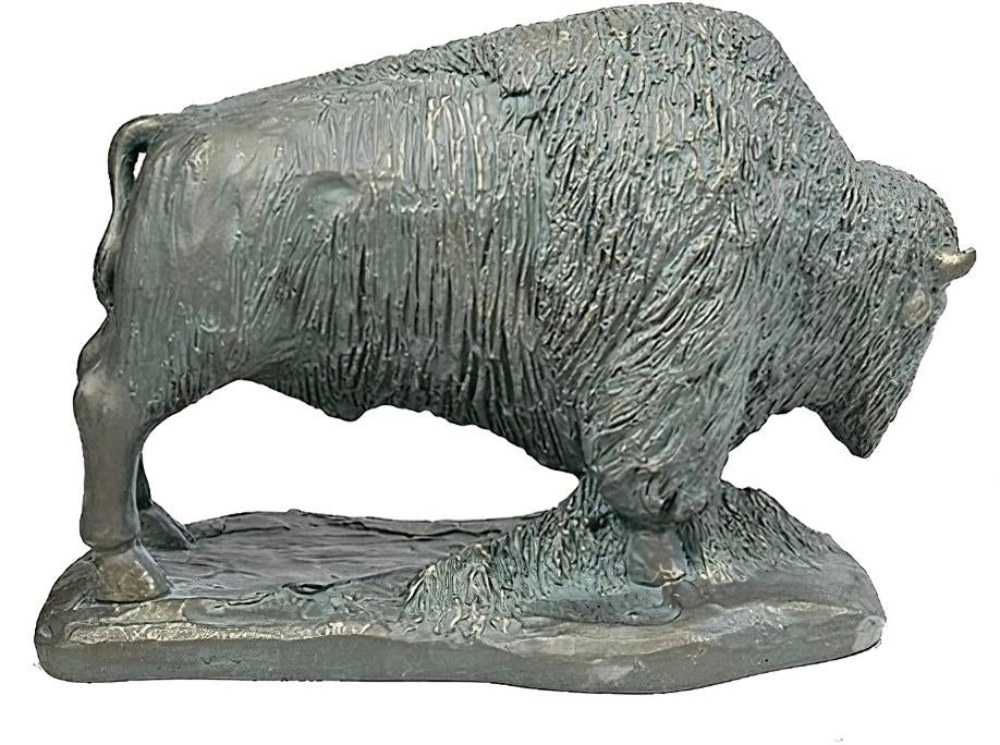Bovid of the Badlands Buffalo Sculpture-16"L
