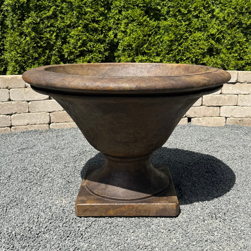 Basso Garden Urn Planter- Cast Stone
