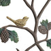 Bird and Pinecone Garden Trellis Detail View