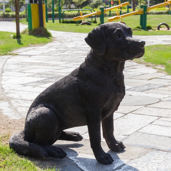 Black Labrador Retriever Statue- 21.25"H