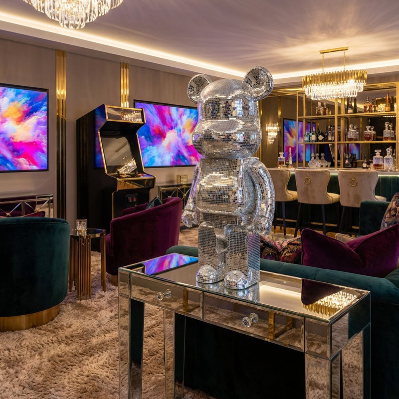 Club Mirrored Mouse Statue