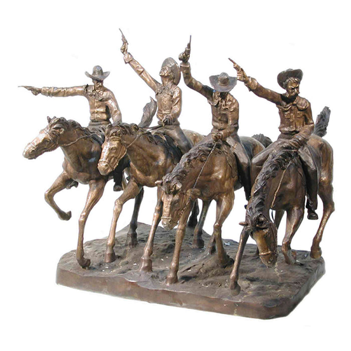 Coming Through The Rye Bronze Sculpture-38"H