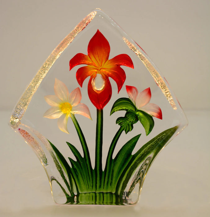 Flower Bouquet Crystal Figurine