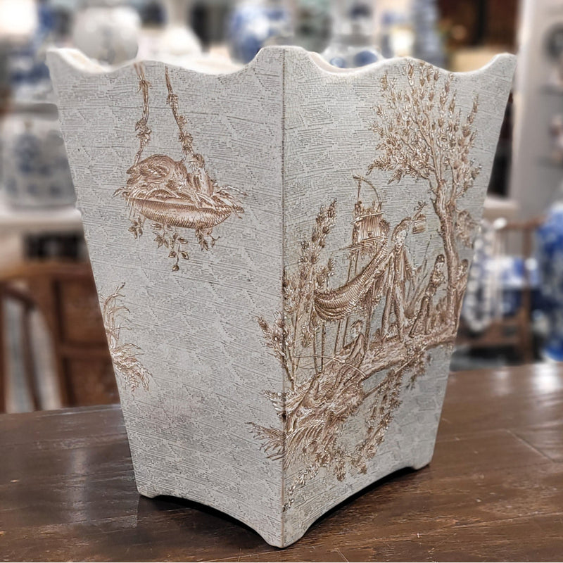 Celadon Toile Cachepot-Porcelain