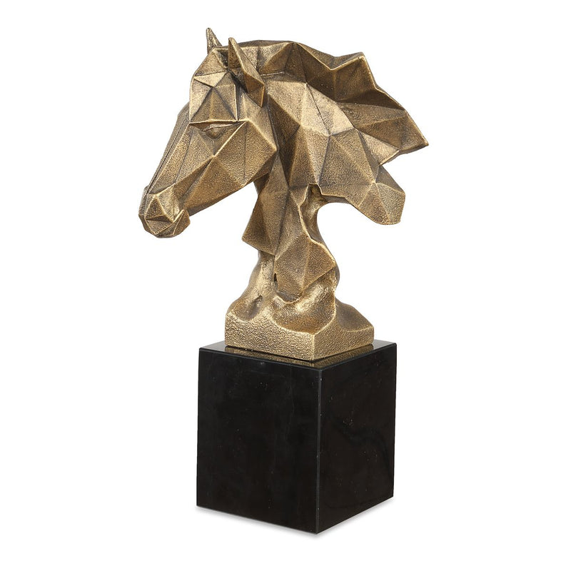 Chiseled Horse Bust Sculpture