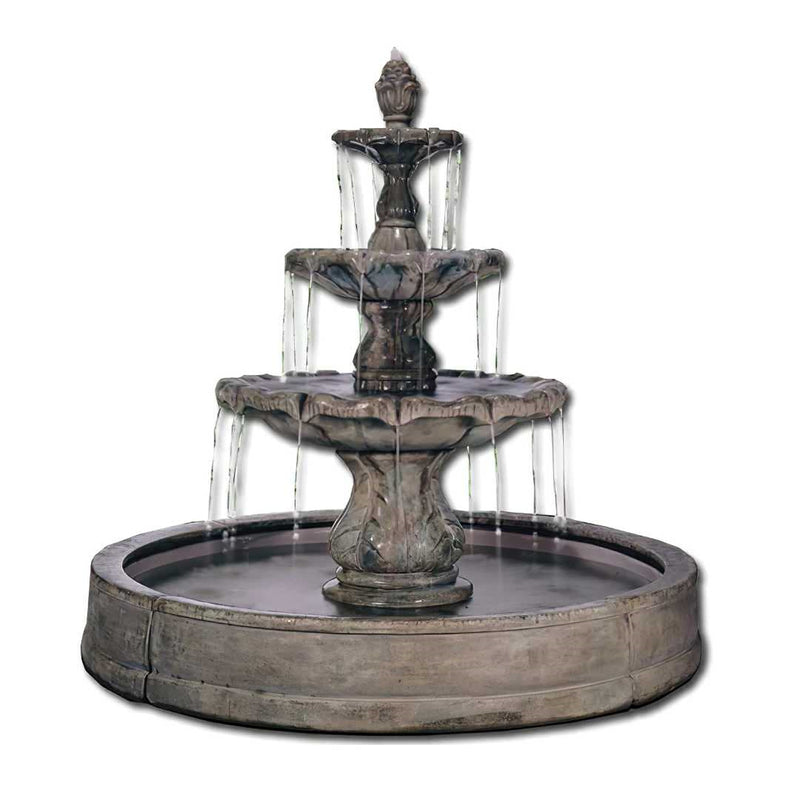 Classical Three Tier Fountain- Cast Stone