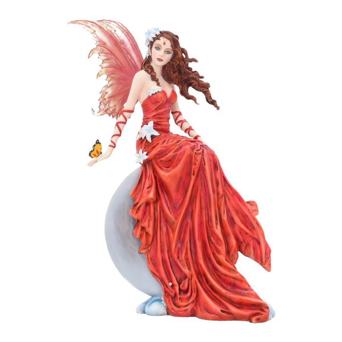 Crimson Lilly Fairy Statue by Nene Thomas