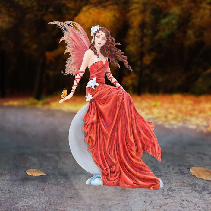 Crimson Lilly Fairy Statue by Nene Thomas
